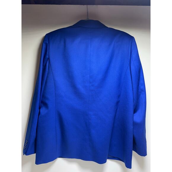 Vintage Pendleton Women’s Blazer 100% Virgin Wool Blue Sz 14 2 Button Lined - Picture 6 of 10